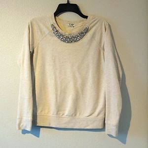 Jewel Neckline Sweater